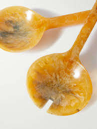 Ustensiles de cuisine, service à salade, couverts, grand ensemble de cuillères en corne, couverts faits à la main en corne de buffle d'eau naturelle, cuillère en corne, décoration de la maison - Product Image 4