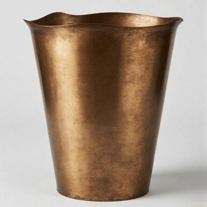 LumeTidy Pro Poubelle en filet en métal faite à la main de Style moderne Panier de rangement des déchets d'intérieur de haute qualité Structure debout - Product Image 4