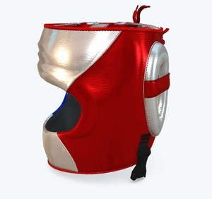อุปกรณ์ป้องกันศีรษะทำจากหนังแบบพรีเมี่ยมพร้อมกรอบเหล็กสำหรับฝึกมวย MMA และมาอุยมวยไทยออกแบบได้ตามต้องการ - Product Image 2