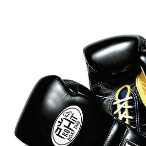 ถุงมือชกมวยศิลปะการต่อสู้ทำจากวัสดุ PU ถุงมือชกมวยมืออาชีพปรับแต่งโลโก้ได้หลายสี - Product Image 5