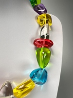 Collier en résine époxy de qualité supérieure personnalisé pour femmes et filles dans diverses couleurs, plaqué or, accessoires de bijoux de mode
