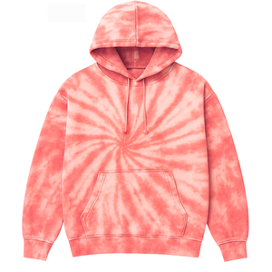 เสื้อสเวตเตอร์แบบสวมหัวมีฮู้ดย้อมสีโอเวอร์ไซส์ผ้าคอตตอนสีสดใสเสื้อผ้าลำลองสำหรับทุกเพศ - Product Image 2