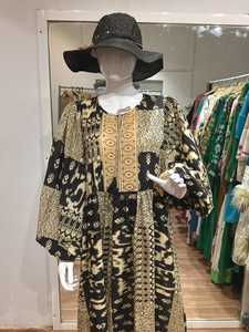 Nouvelle robe longue musulmane brodée à manches longues 2025, robe maxi à paillettes et perles, robe musulmane Dubai Abaya pour femmes - Product Image 4