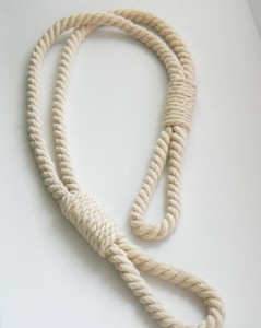 Cotton Rope Curtain <b>Tie</b>-<b>backs</b> - Holdback Curtain TieBack - Nautical Decor - Product Image 2