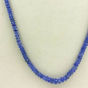 Collier le plus vendu avec 100% perles de pierres précieuses en saphir naturel, une pièce luxueuse pour toute occasion à bon prix - Product Image 2