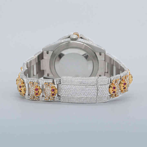 Montre mécanique unique en moissanite Hip Hop en acier inoxydable pour hommes avec diamants Vvs Clarity - Product Image 2