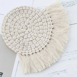 Posavasos de Macramé Boho al por Mayor, Tejidos a Mano con Algodón, Antideslizantes, Personalizables, Decoración para el Hogar, Alfombrillas, Hechos a Mano - Product Image 3
