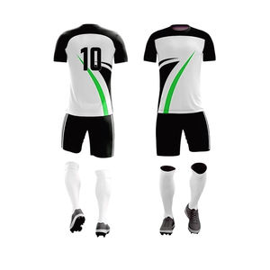 ชุดเสื้อและกางเกงฟุตบอลแบบซับลิเมชั่น ดีไซน์ล่าสุด ออกแบบเองได้ ผลิตจากโพลีเอสเตอร์ 100% ระบายอากาศได้ดี ดีไซน์ย้อนยุค สไตล์อเมริกัน - Product Image 4