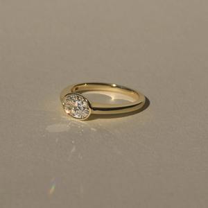 Bague en diamant de laboratoire de haute qualité, taille ovale, plaquée or 10 carats, bijoux fins, bague tendance, sites de vente abordables - Product Image 5