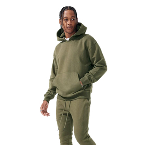 ชุดวอร์มผู้ชายแบบสวมหัวชุดวอร์มและมีฮู้ดแบบซ้อนใส่ได้ทั้งชายและหญิงชุดวอร์มผ้าคอตตอนโพลีเอสเตอร์แฟชั่นทำจากผ้าฝ้ายโพลีเอสเตอร์ - Product Image 3