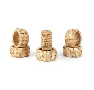 ที่ใส่ผ้าเช็ดปากแบบวงแหวน ทำด้วยมือ ดีไซน์สวยงามที่สุด ขนาดสั่งทำได้ วงแหวนผ้าเช็ดปากหวายสำหรับงานแต่งงาน - Product Image 5