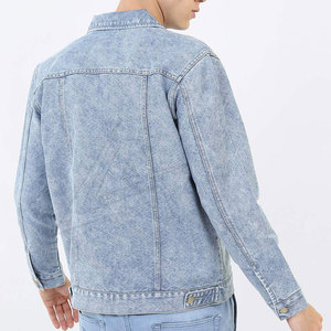 Wholesale Custom Logo Breathable Cotton <b>Men's</b> Jeans <b>Jacket</b> for Outdoor Use High Street Style - Product Image 4