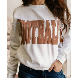 เสื้อสเวตเชิ้ตคอกลมแขนทรงปีกค้างคาวสไตล์ลำลองสำหรับฤดูหนาว ดีไซน์โอเวอร์ไซส์สำหรับผู้หญิง พร้อมโลโก้ด้านหน้า - Product Image 5