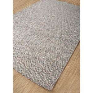 Abrash Adwv-13047 Geometric Pattern Wool & Viscose Flat Weave Pink & Purple <b>Rugs</b> for Home Use - Product Image 2