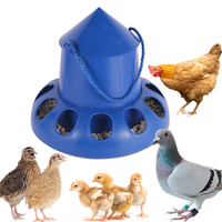 Mangeoire Automatique en Plastique pour Volaille, Distributeur de Nourriture pour Pigeons, Cailles, Poules et Perruches