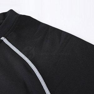 Chemises décontractées à manches longues pour hommes, best-sellers OEM, tissu tricoté respirant de haute qualité, logo personnalisé, grandes tailles - Product Image 4