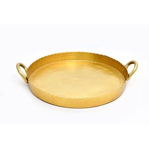 Plateau de service de conception moderne de luxe Plateau décoratif en acier massif pour la maison Restaurant Hôtel utiliser Offre Spéciale de taille personnalisée - Product Image 4