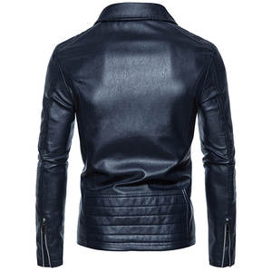 แจ็กเก็ตหนังแท้สำหรับผู้ชายทรงสลิมฟิตแจ็กเก็ตหนังแท้สำหรับผู้ชาย - Product Image 3