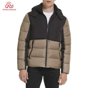 Fabricant personnalisé Veste en duvet de canard pour homme Manteau Hiver Veste chaude à capuche imperméable et coupe-vent - Product Image 1
