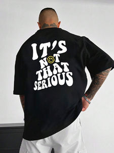 Camiseta lavada con ácido Vintage de tendencia para hombre 100% algodón suave estampado Digital en Pakistán - Product Image 5