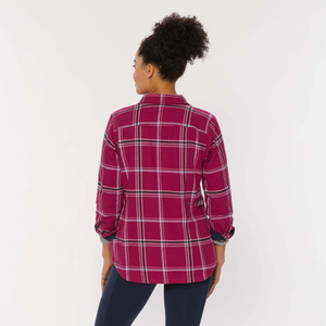 เสื้อแจ็กเก็ตผ้าสักหลาดลายตารางของผู้หญิงเสื้อแจ็กเก็ตสำหรับใส่กลางแจ้งมีสไตล์ - Product Image 2