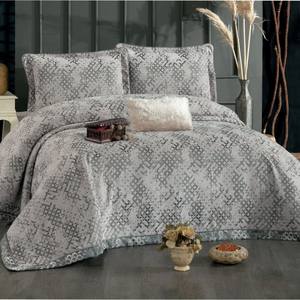 Ensemble de couvre-lit Guzide ANNA 4 pièces en chenille 100% vison, lavable en machine, 300 fils, style minimaliste, taille King, pour usage domestique - Product Image 1