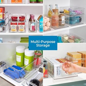 Kitchen <b>Fridge</b> Organizer <b>Storage</b> Transparent PET Stackable Refrigerator Drawer <b>Storage</b> Box Kitchen Set <b>Storage</b> Box - Product Image 4