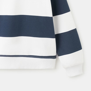 เสื้อสเวตเชิ้ตผ้าฝ้ายผสมลายทาง สำหรับผู้ซื้อขายส่ง คอกลม แขนยาว / เสื้อสเวตเชิ้ตเด็กผู้ชายราคาถูก สไตล์ลำลอง - Product Image 4