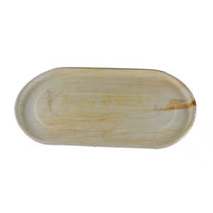 Plateaux à dîner jetables biodégradables écologiques en feuille de palmier Vaisselle de grande taille pour le service de nourriture de mariage - Product Image 4