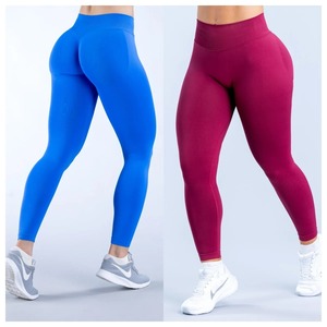 <b>Women's</b> High Waist Hip Lifting Sports Tights Long Sleeve Sports Top and Seamless Yoga Suit <b>for</b> Spring Casual <b>Leggings</b> Trousers - Product Image 1