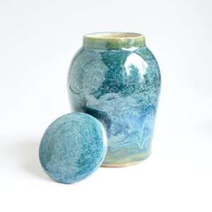 ภาชนะเซรามิกสำหรับเผาศพดีไซน์หรูหราทันสมัยพร้อมความจุขนาดใหญ่ขายส่งจากอินเดีย - Product Image 1