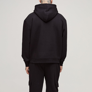 สเวตเตอร์ของผู้ชายสำหรับฤดูใบไม้ร่วงเสื้อมีฮู้ดแบบสวมศีรษะโอเวอร์ไซส์ผ้าคอตตอน100% พิมพ์ดิจิตอลแบบกำหนดเอง - Product Image 5