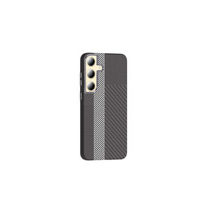 Étui de protection compatible Netzy M-safe en fibre de carbone texturée pour Samsung Galaxy S24 Desert Titanium, coque de téléphone portable - Product Image 3