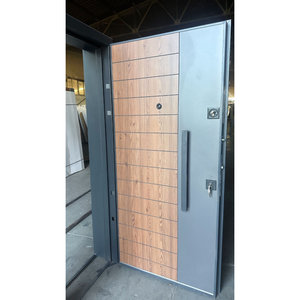Puertas de acero modernas de alta calidad para entrada exterior de Villa y apartamento de lujo con apariencia de piedra-Moderndoor - Product Image 1