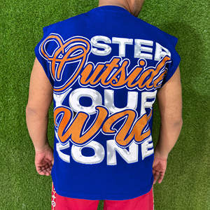 OEM Custom Slim Fitness Tank Tops for Men <b>Boys</b> High Quality Bodybuilding Singlets Latest Design Oversize Tank Plus Size <b>Washed</b> - Product Image 6