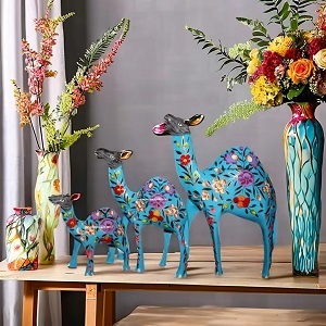 Superbe décor de table de chameau Art déco peint à la main avec une touche artistique Article de décoration d'intérieur unique pour les passionnés de culture - Product Image 2