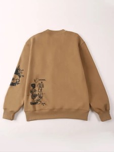 เสื้อสเวตเตอร์ผ้าเกล็ดปลาขนาดใหญ่สำหรับผู้ชายผ้าคอตตอน100% มีฮู้ดผ้าหนาพิมพ์ลายสกรีนผ้าไหมคุณภาพสูงสำหรับฤดูหนาว - Product Image 3