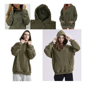 Pulls à capuche unisexes délavés à l'acide OEM Custom Fit Cotton 340 GSM Casual Fit Urban Fashion Bulk Bangladesh Clothing Supplier - Product Image 6