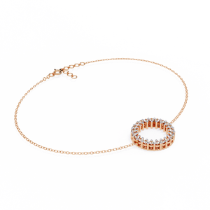 Magnifique bracelet et jonc en or 18 carats avec diamants de laboratoire, bijoux luxueux - Product Image 1