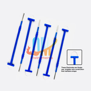 ผู้จัดจำหน่ายส่ง อิเล็กโทรดแบบห่วง Lletz Leep สีน้ำเงิน ฉนวนกันความร้อน เกรดทางการแพทย์ สแตนเลส 6 ชิ้น ฆ่าเชื้อได้ ผลิตตามสั่ง - Product Image 3