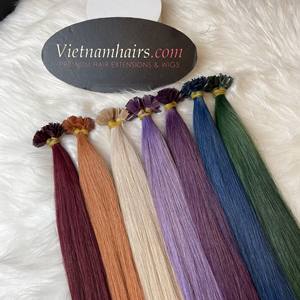 2025 Venta caliente de calidad superior 100% Extensiones de cabello virgen crudo vietnamita Punta plana Cutícula completa Precio al por mayor - Product Image 1