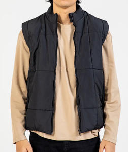 Nouvelle arrivée, dernier style, veste matelassée unisexe légère, imperméable, sans manches, avec logo sur le devant, emballage personnalisé - Product Image 2