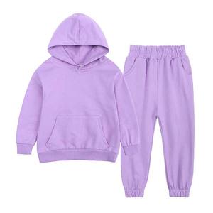 Sudadera con capucha de dos piezas de algodón para niños de talla grande de invierno hecha a medida de alta calidad y chándal Jogger - Product Image 5