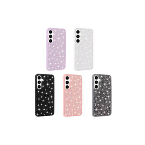 Coque arrière en silicone rose de luxe scintillante pour Samsung Galaxy S24 14 Plus, étui antichoc électroplaqué avec strass en diamant - Product Image 6