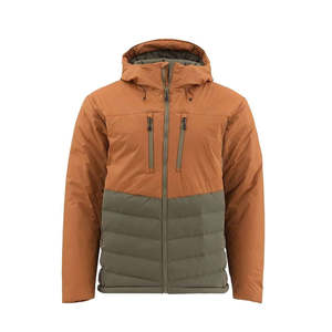 New Arrival High Quality <b>Men's</b> Puffy Feather Jacket Customized Formal Puffer with Stand-Coated Spring Fabric for Spring - Product Image 1