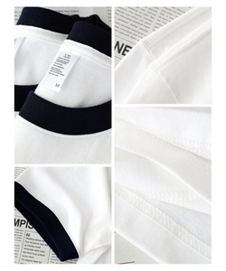 Streetwear Men's <b>T</b> <b>shirts</b> Short Sleeve <b>Ringer</b> <b>T</b>-<b>Shirts</b> for Men 200gsm Cotton Jersey <b>Ringer</b> <b>T</b> <b>shirts</b> Custom Solid Color block - Product Image 6
