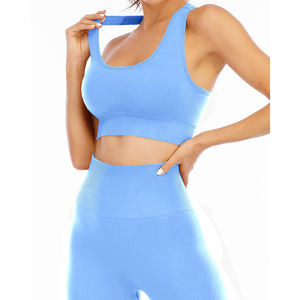 Ropa de fitness Mujer 2025 Conjunto de ropa deportiva de gimnasio de yoga corto sin costuras 2 piezas Conjuntos de fitness de gimnasio corto para mujer - Product Image 2