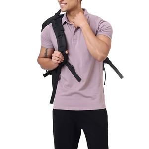 Camiseta Polo de Alta Calidad con Diseño de Cuello Polo para Hombre, Material Personalizado, Color Sólido, Ropa Deportiva para Gimnasio, Entrenamiento y Ejercicio - Product Image 4