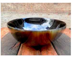 Natural Buffalo High Quality Horn Bowl Set With Matching <b>Serving</b> <b>Spoons</b> For Exclusive Gift Packaging At Affordable Price - Product Image 4