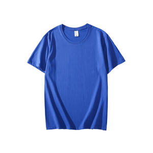 Vente en gros de t-shirts à manches courtes avec impression de logo personnalisée pour hommes vêtements de travail grande taille T-shirt unisexe uni - Product Image 6